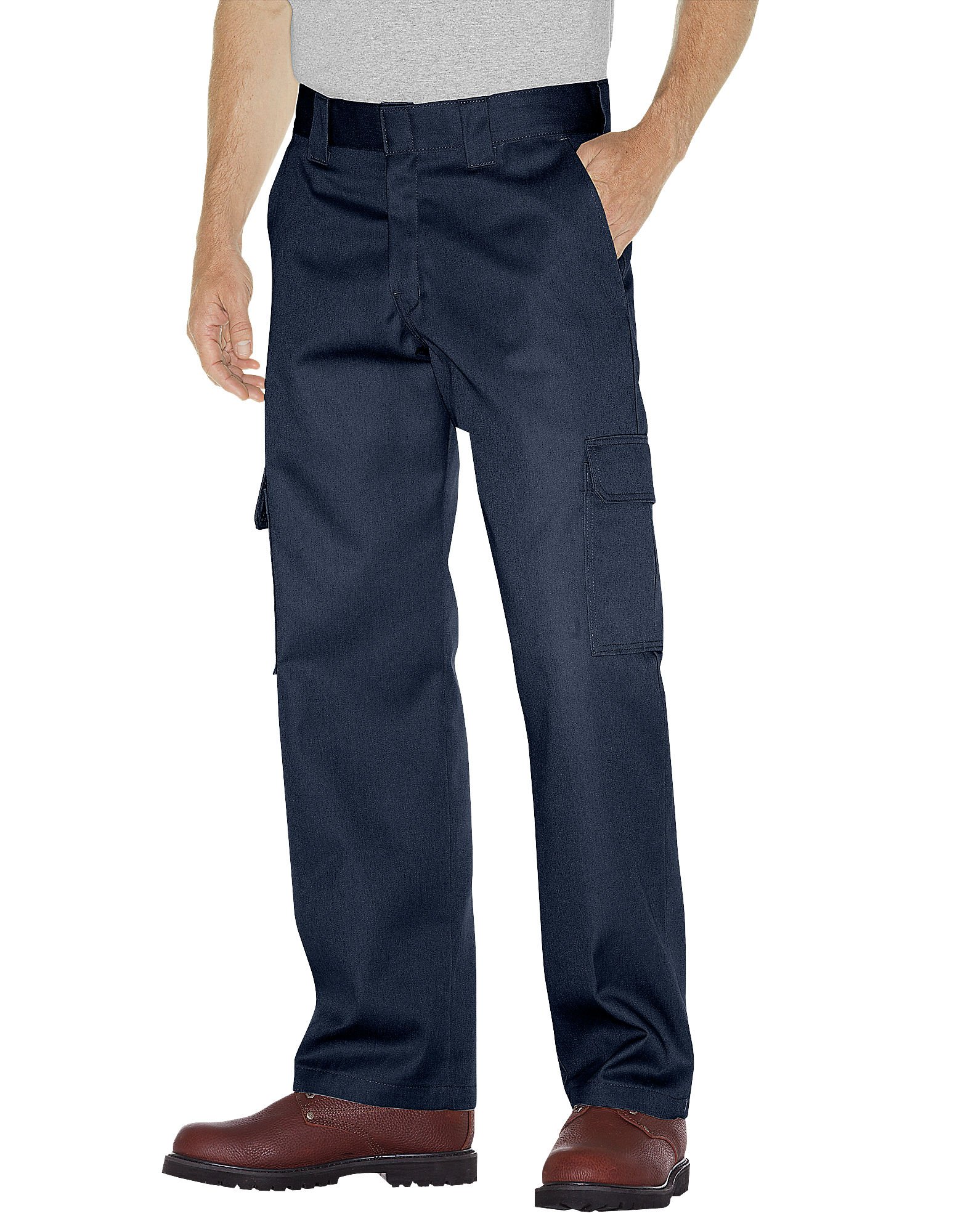 Dickies Mens Relaxed Straight-fit Cargo Work Utility Pants Dark Navy 40W x 34L US
