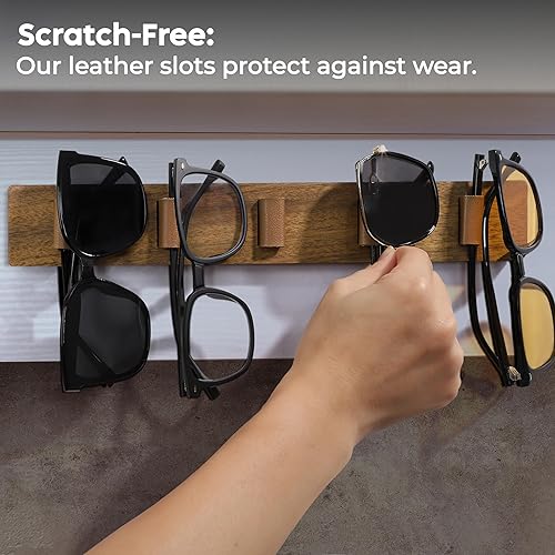 Miniatura 4 de Soporte para lentes de sol para pared, mantén tus gafas seguras, organizador de lentes de sol, soporte para gafas, estante organizador de lentes de