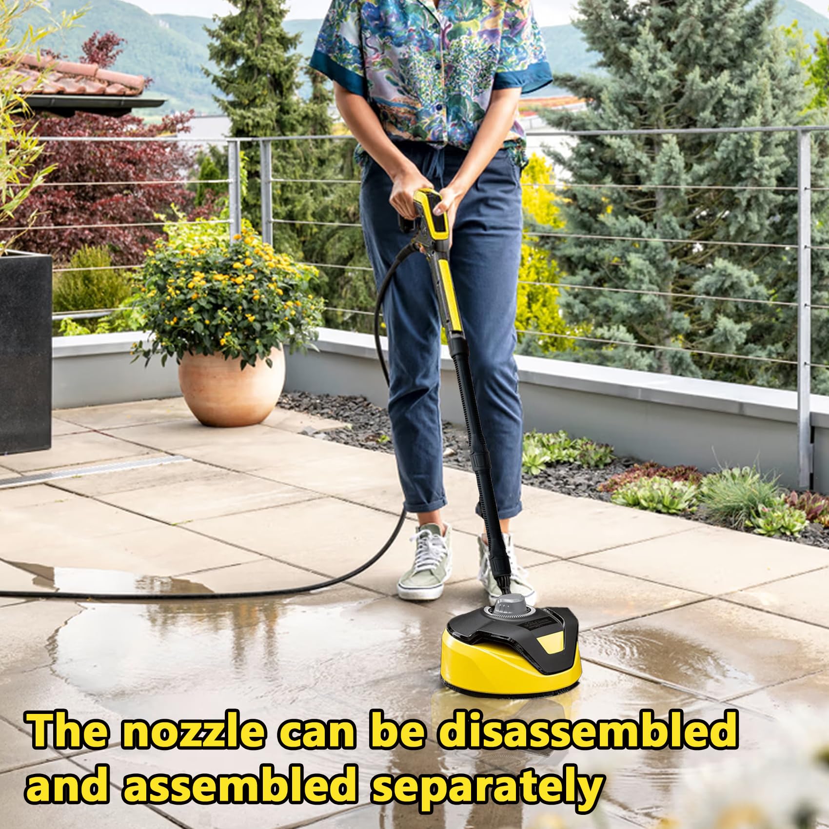 2 Pièces Lance Télescopique pour Nettoyeur Haute Pression - Extension Compatible avec Karcher K2-K7 - Buse Réglable, Pièce de Rechange pour Pistolet de Lavage