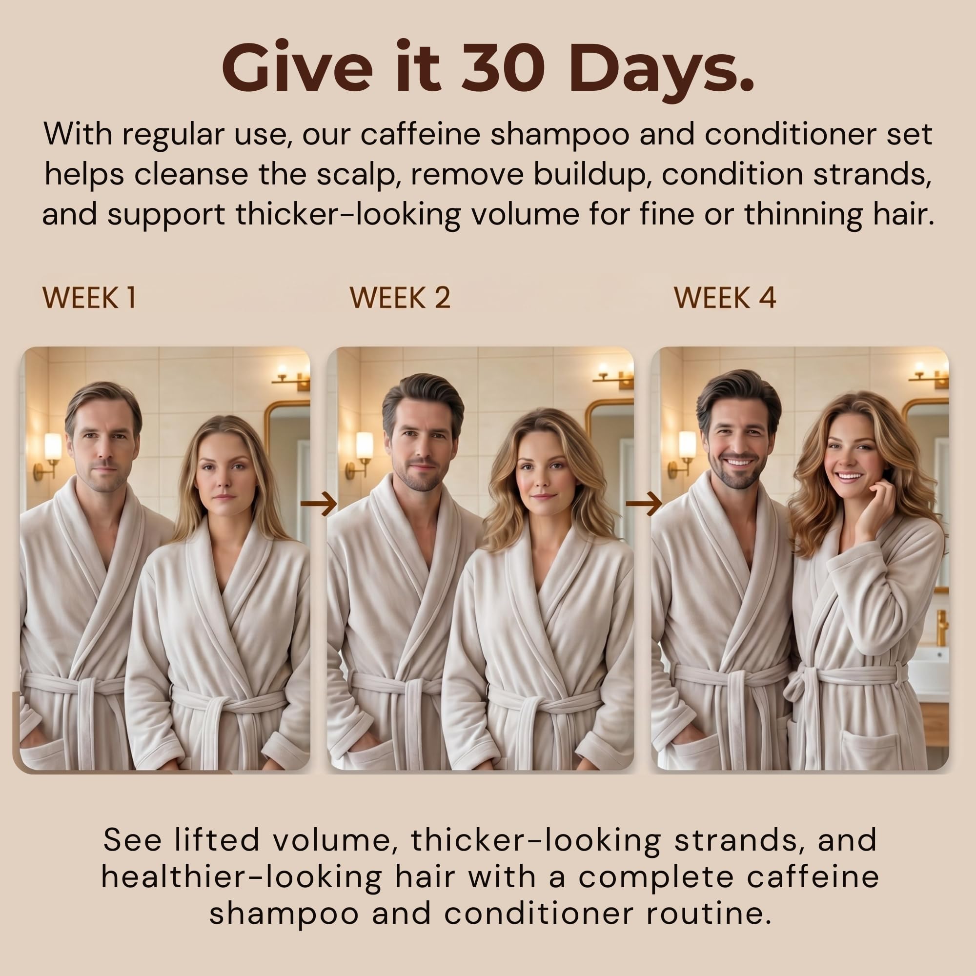 Biotin DHT Blocker Shampoo & Conditioner Set with Caffeine