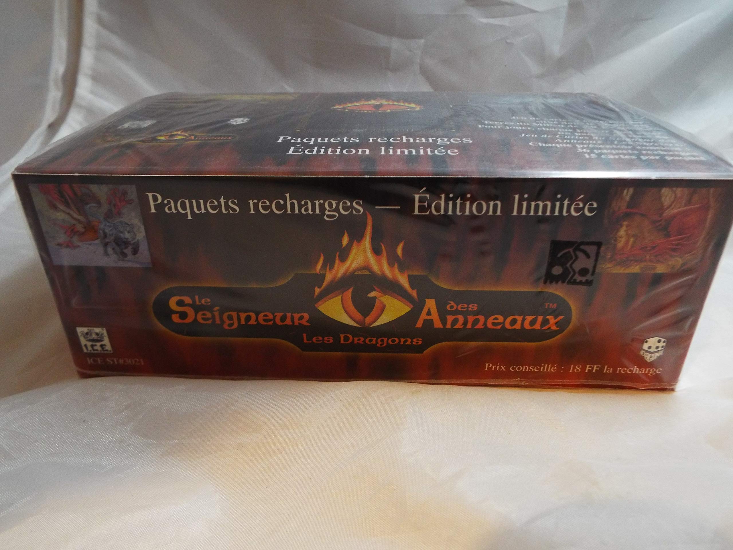 middle earth ccg booster box MIDDLE EARTH CCG, THE DRAGONS FRENCH LANGUAGE SEALED BOOSTER BOX OF 36 PACKS  : Amazon.co.uk: Toys & Games