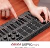 Akai Professional USB MIDI Keyboard Controller 25 keys Velocity-sensitive with 8 backlit drum pads 8 knobs Native Instruments Sound Package included NKS integration Music production software