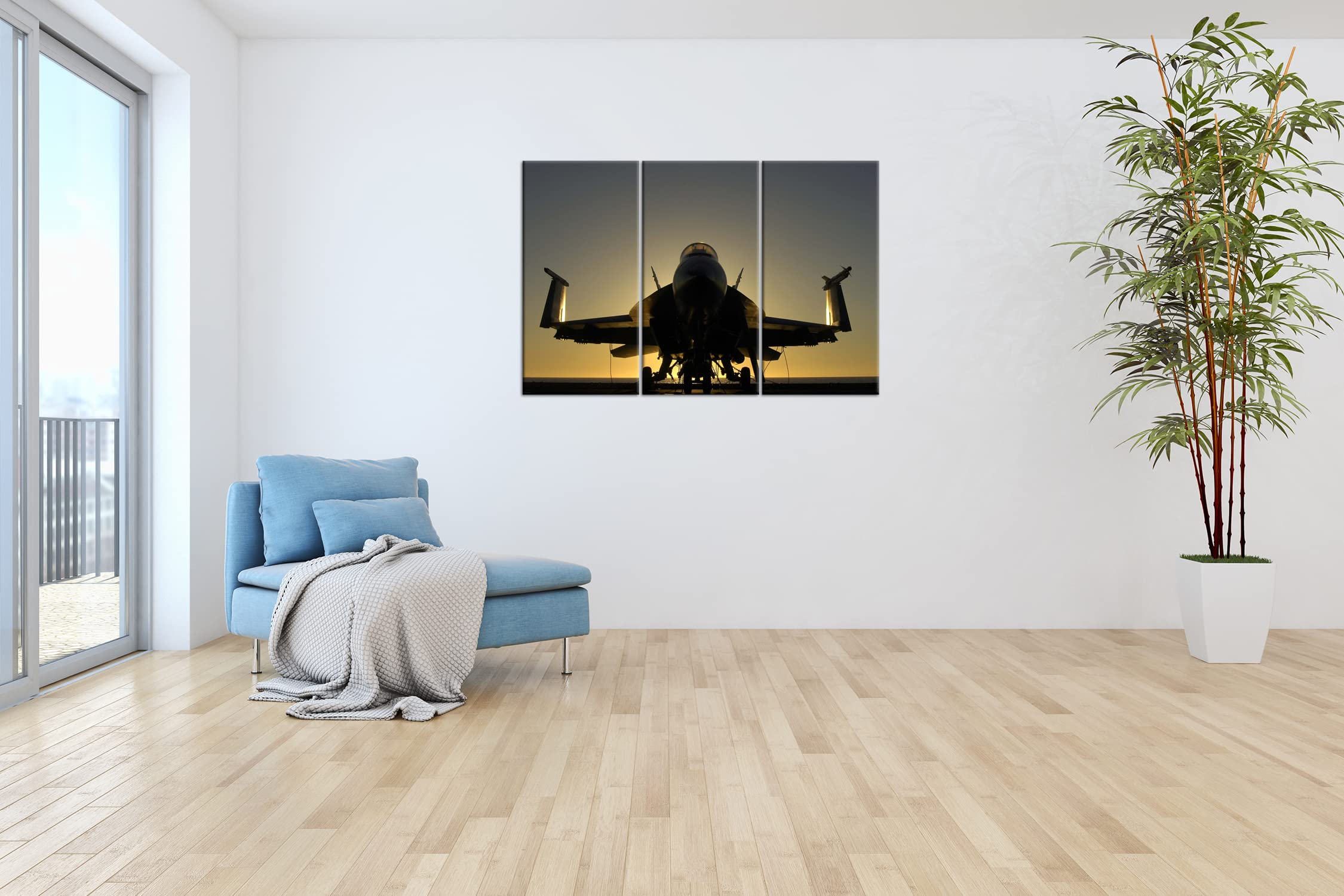 Anteriore Lato di un Combattimento come Tela, Motivo: barella su cornice in vero legno, stampa digitale di alta qualità con cornice, non un manifesto o poster, Stampa su tela, Dreiteilig (120x80)