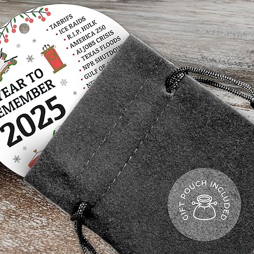 Miniatura 99 de Adorno de Navidad personalizado, foto personalizada con imagen y nombre, decoración del árbol de Navidad, bolsa de terciopelo incluida, adorno