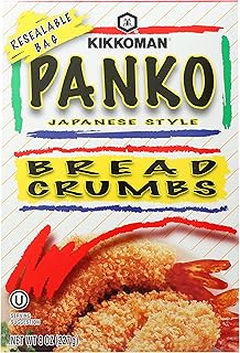 Kikkoman Panko Bread Crumbs, 8-Ounce Packages (Pack of 12)