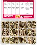 1000pcs Grade 8.8 Bolts and Nuts Washers Assortment Kit,M4 M5 M6 Metric Bolt Assortment Set,15 Most Common Sizes,10-40mm