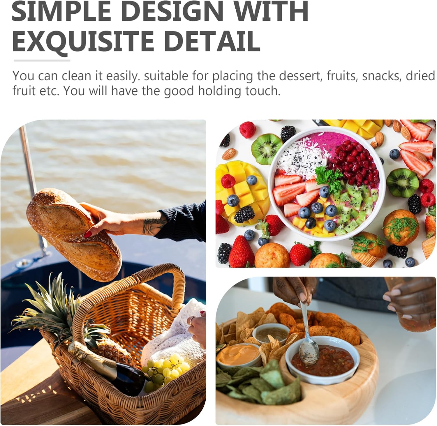 Fruits Bowl Wooden Bowl Fruits Wooden Snacks