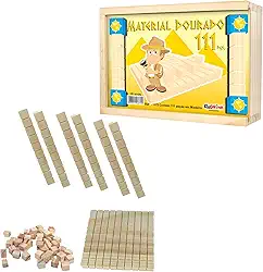 Material Dourado Individual 111 Peças em Madeira Ciabrink