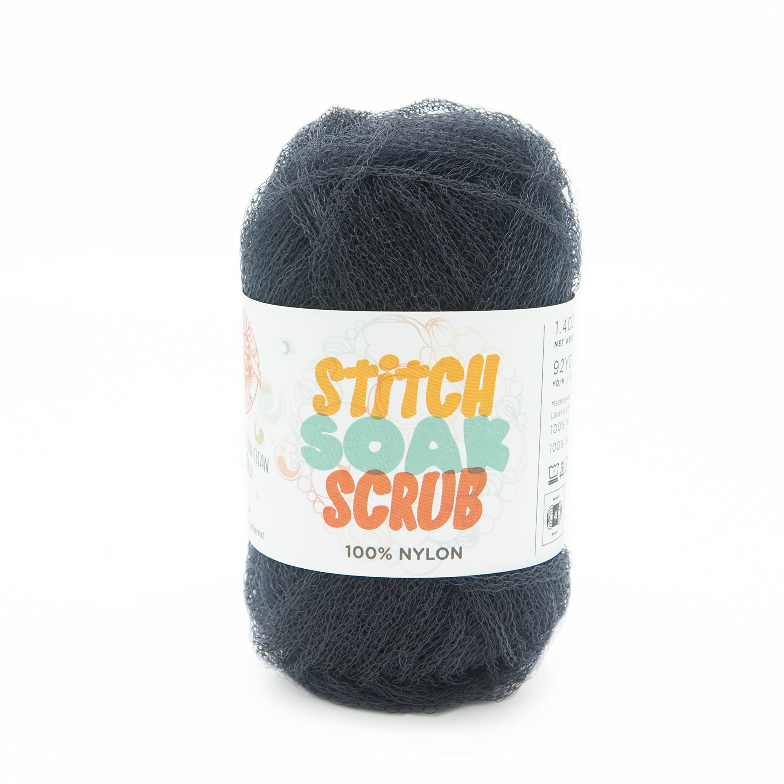 Fil Stitch Soak Scrub tricot éponge zéro déchet cuisine couleur graphite