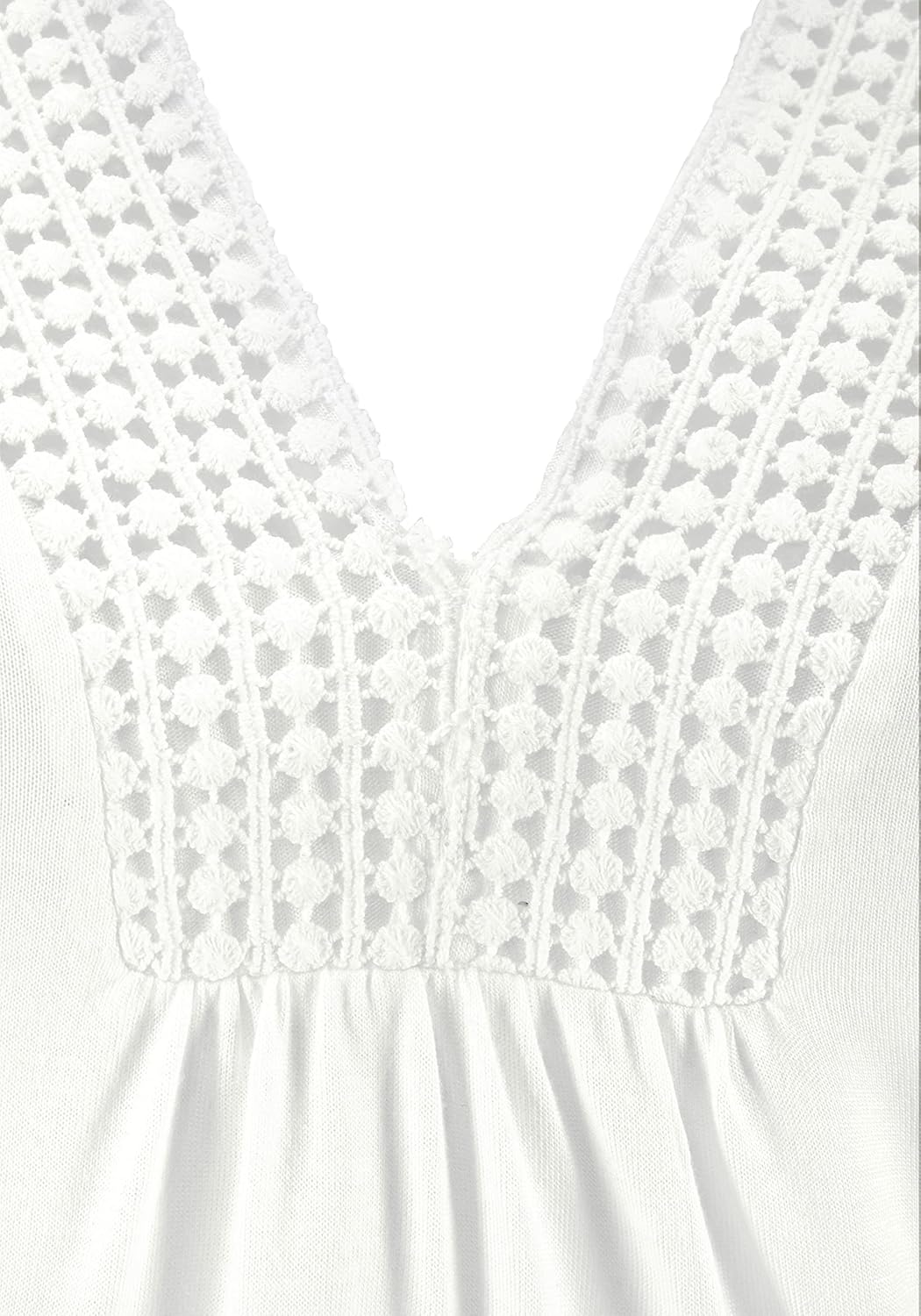 LASCANA Women's Crochet Insert Tank Top