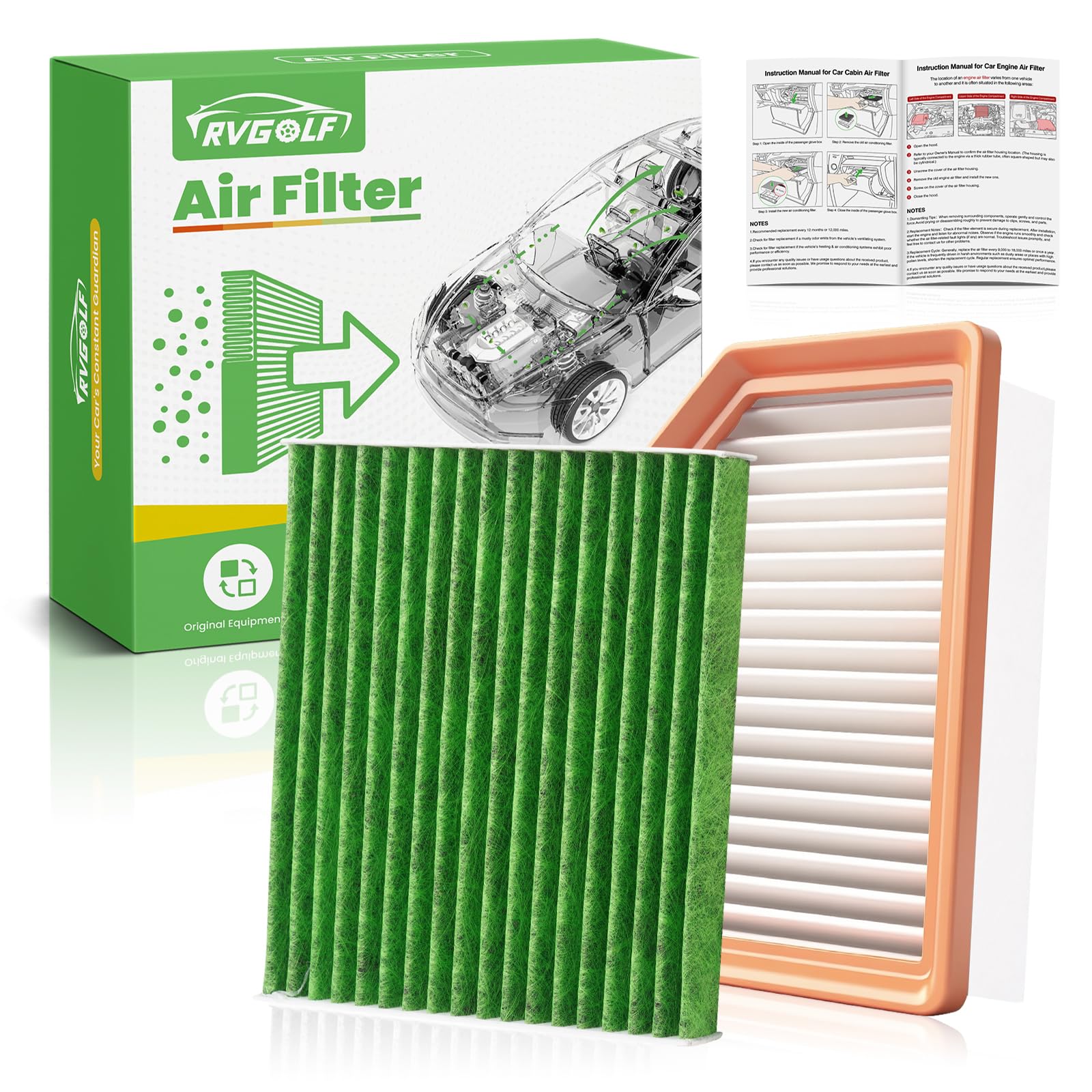 Engine+Cabin Air Filter Fit for 2021-2026 Nissan Rogue