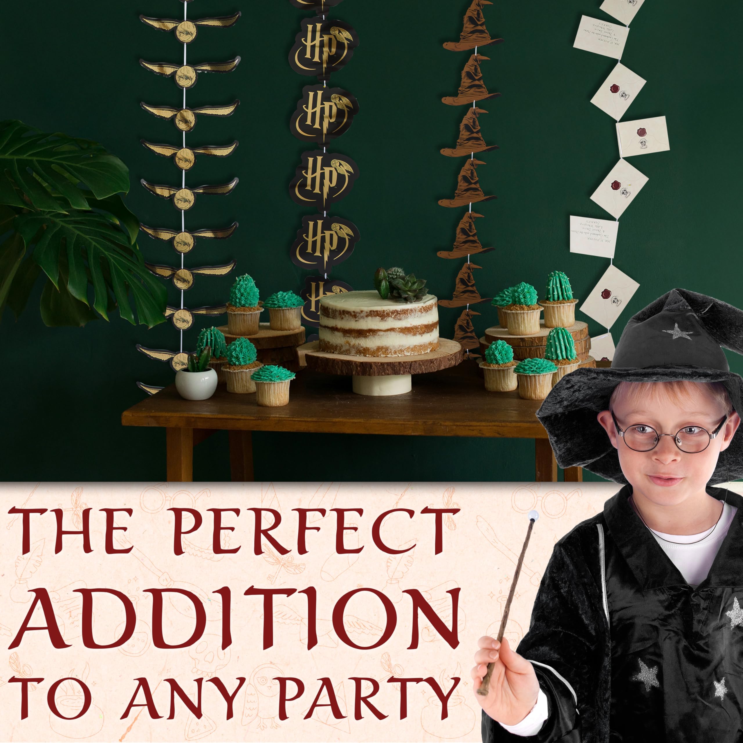 Amazon.com: Harry Potter Gifts Garland Decorations Set of 4 Party