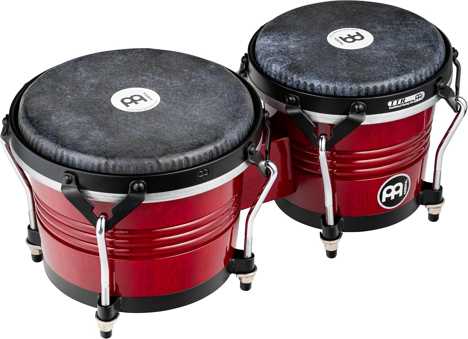 Marathon Traditional Series Wood Bongos—Remo Synthetic Heads