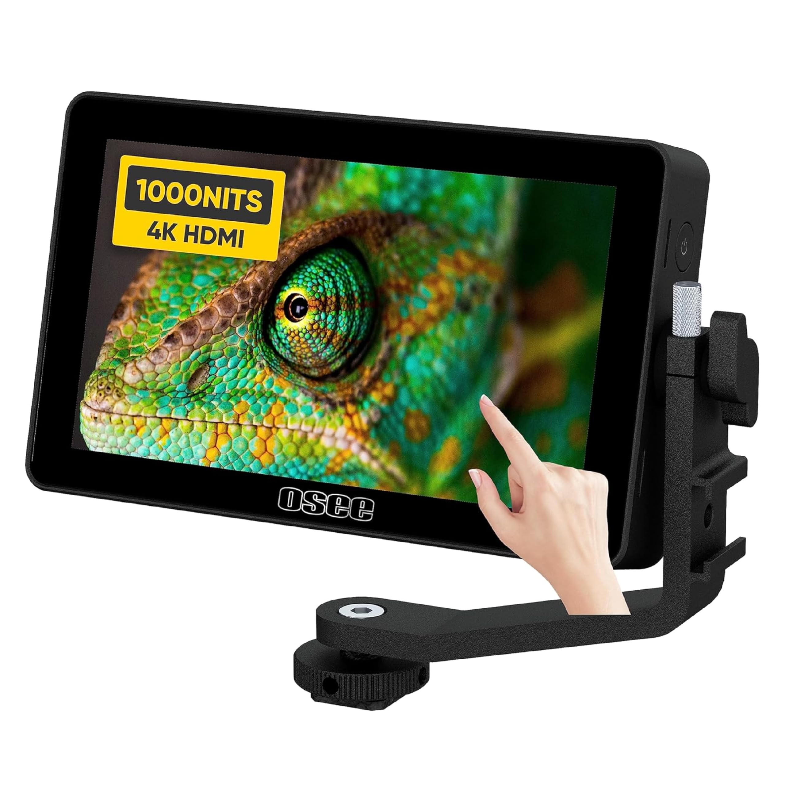 Lilmon 5 Camera Field Monitor, 1000 Nits 5.5 Inch 4K HDMI in/Out, Touch Screen Full HD 1920x1080 IPS Camera DSLR Monitor with 3D LUT Exposure Focus Assist Waveform HDR Monitor