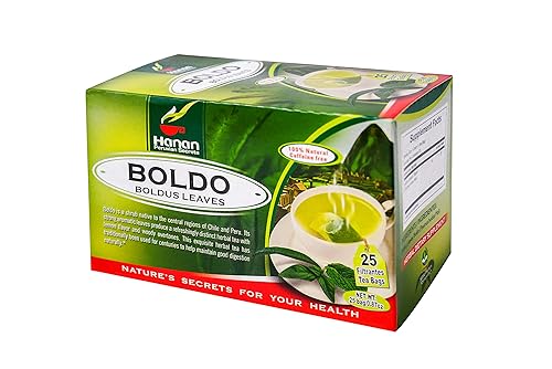 Miniatura 5 de Hanan Peruvian Secrets Boldo - Té de hierbas  Boldo 100% natural  25 bolsas de té  Actúa naturalmente como un laxante diurético y suave  Promueve