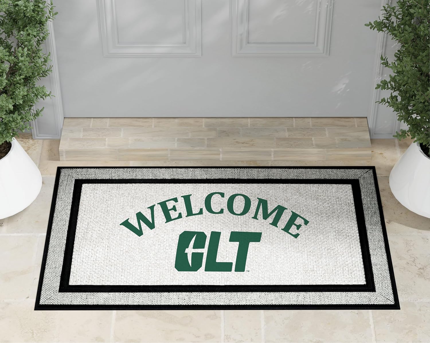 KH Sports Fan 18x30 Gray Charlotte 49ers Welcome Doormat NCAA Rug