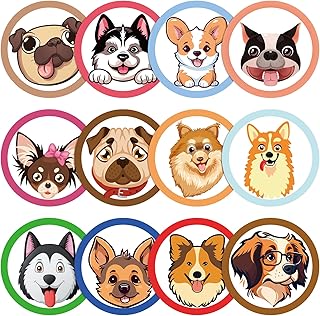 Chinco 120 Pcs Boys Potty Training Targets Boys Potty Targets Aids Flushable Pee Training Chart for Toddlers Use(Dog Style)