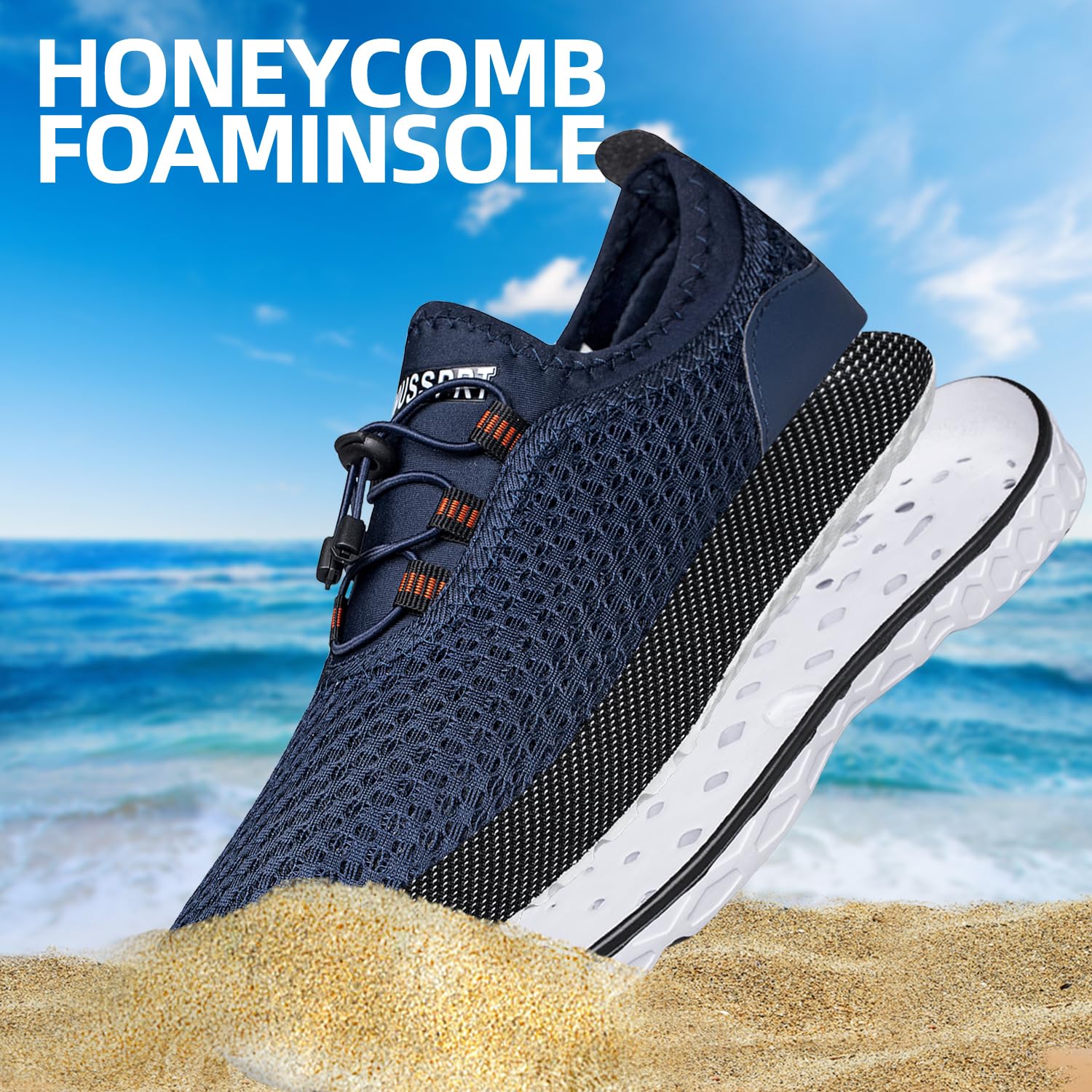 Mens Water Shoes Quick Drying Sports Aqua Shoes