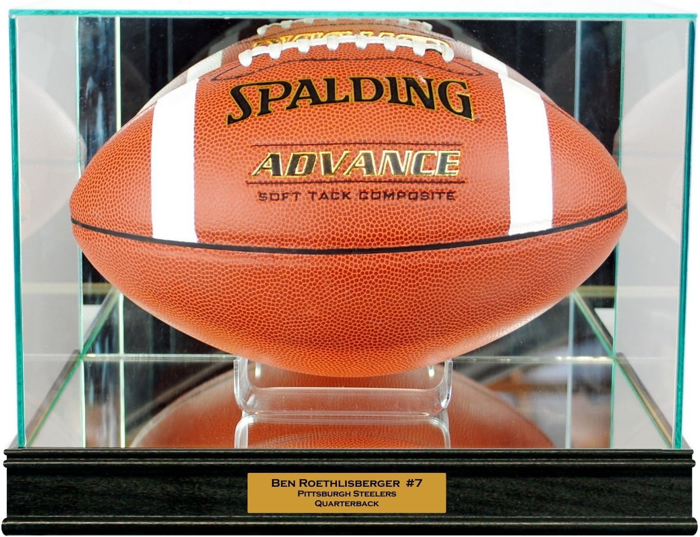 Rectangle Football Display Case with Engraving