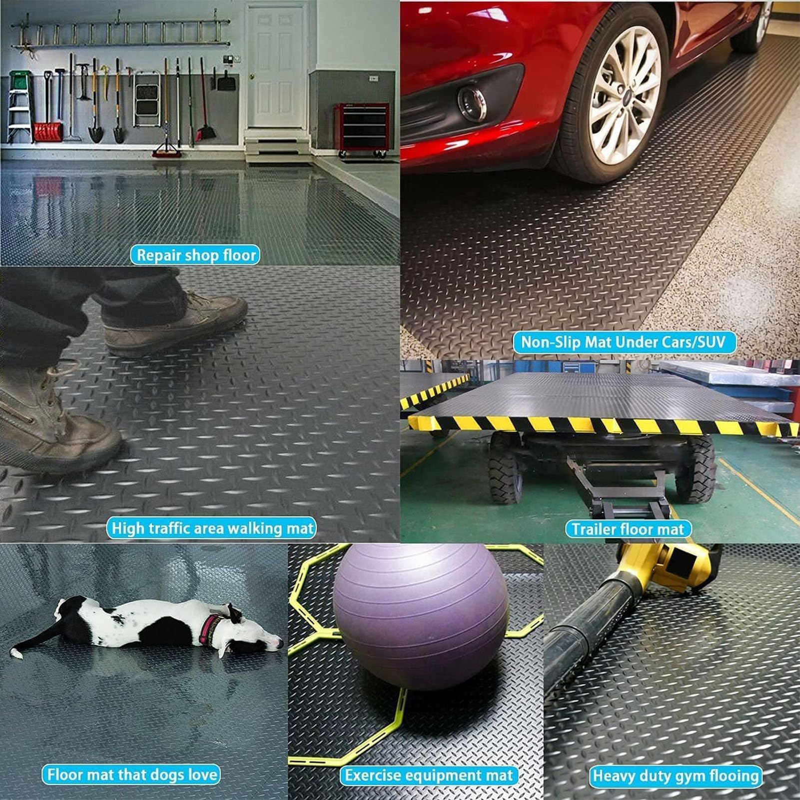 Rollo De Estera De Goma Comercial, Tapete De Goma Antideslizante Resistente, Alfombrillas De Goma Impermeables para Banco De Trabajo, Cocina, Gimnasio,Verde,3mm 2×1m