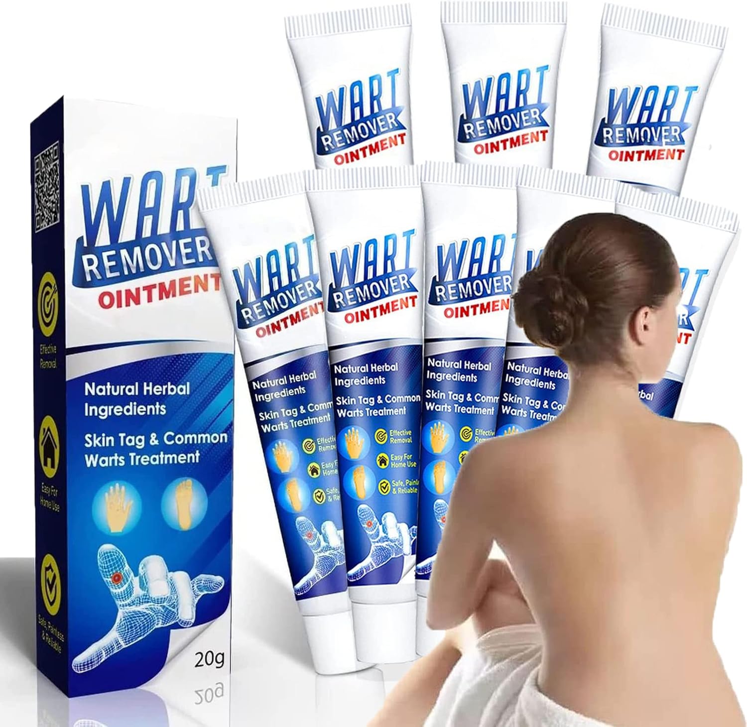 2/5/8pcs Wartsoff Instant Blemish Removal Cream 20g, Ointment Gentle