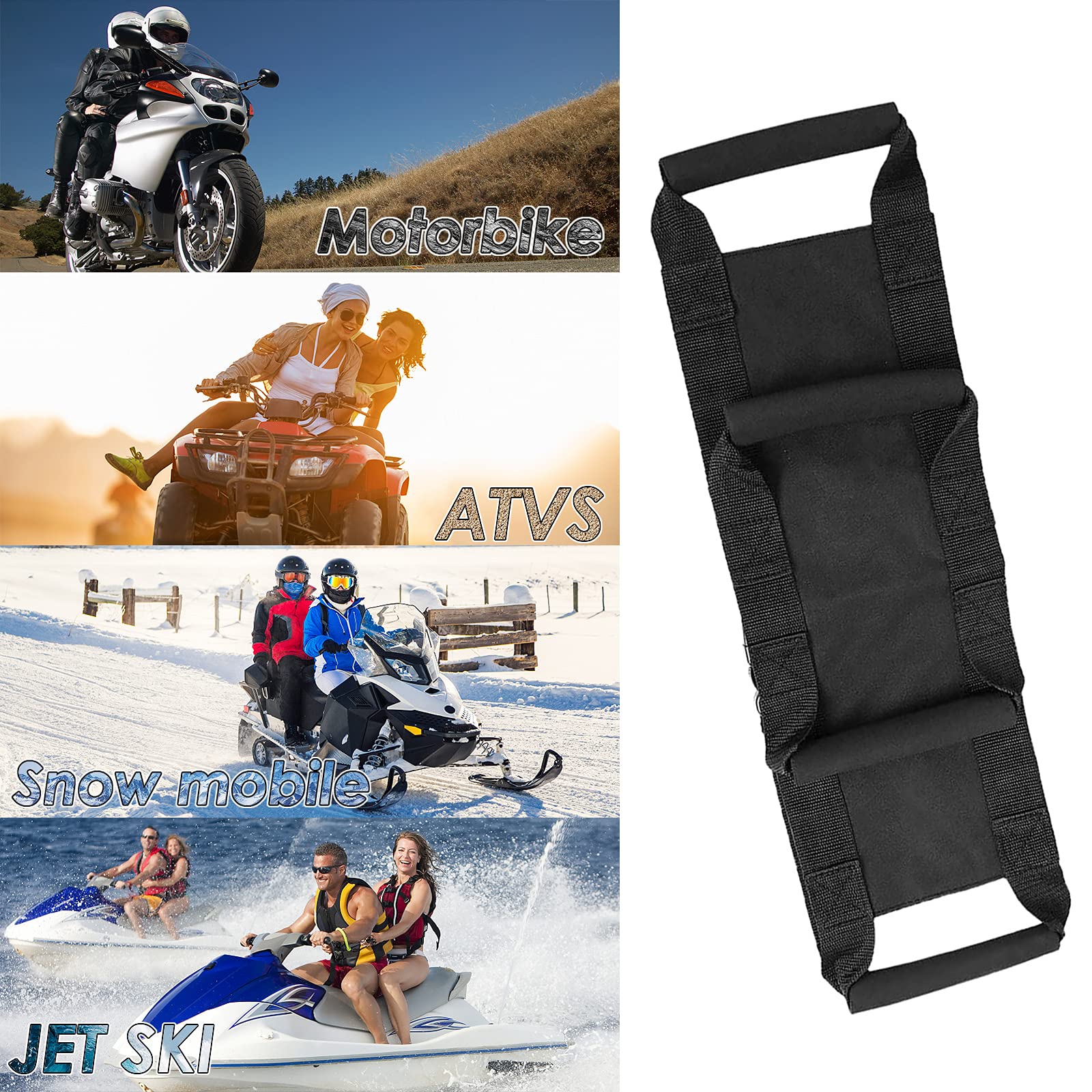 Maniglie per moto, cintura di sicurezza posteriore per passeggero