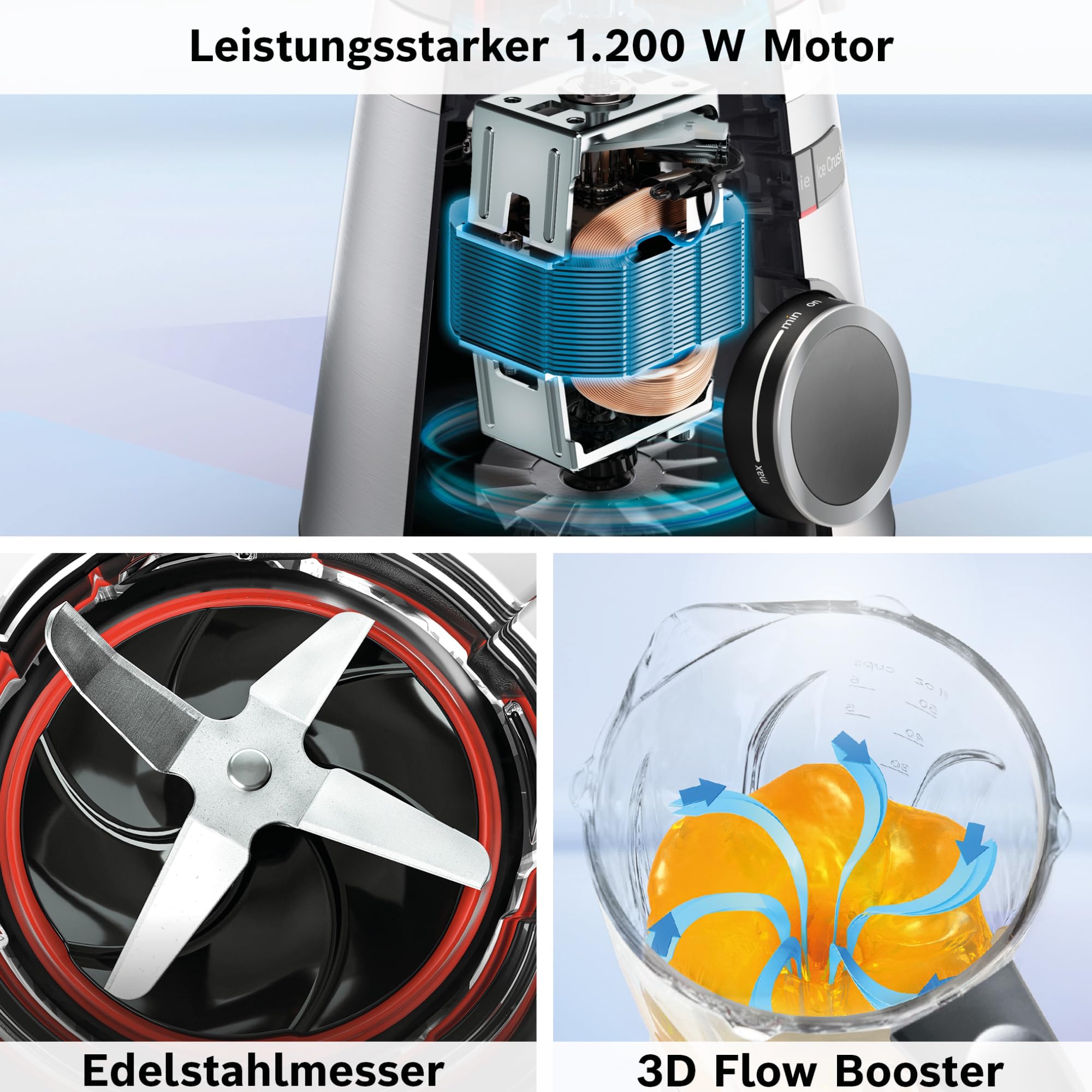 Serie 4 Standmixer VitaPower 1200 W Silber MMB6172SN