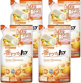 香りつづくトップ Sweet Harmony 液体洗剤 つめかえ用 500g×4個