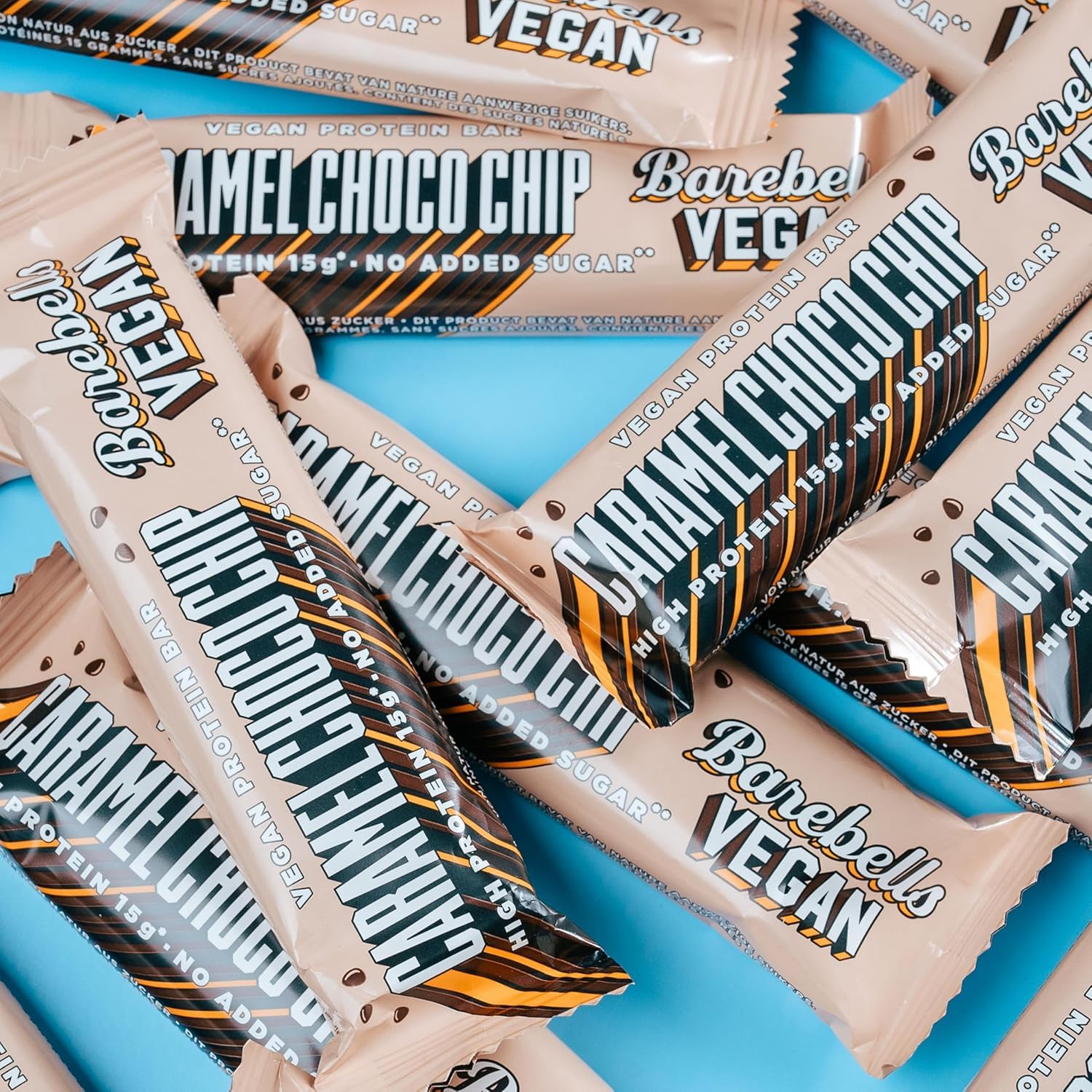 Barebells Vegan Caramel Choco Chip Protein Bar 55g – Plant-Based High Protein Snack, 15g Protein, No Added Sugar, Vegan Chocolate Chip Flavor — Amazon image 6