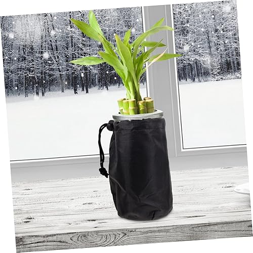 Miniatura 6 de Yardwe Fundas negras para tarros de masón, 12 piezas, mangas para brotes para frascos de boca ancha para cubiertas de cultivo hidropónico