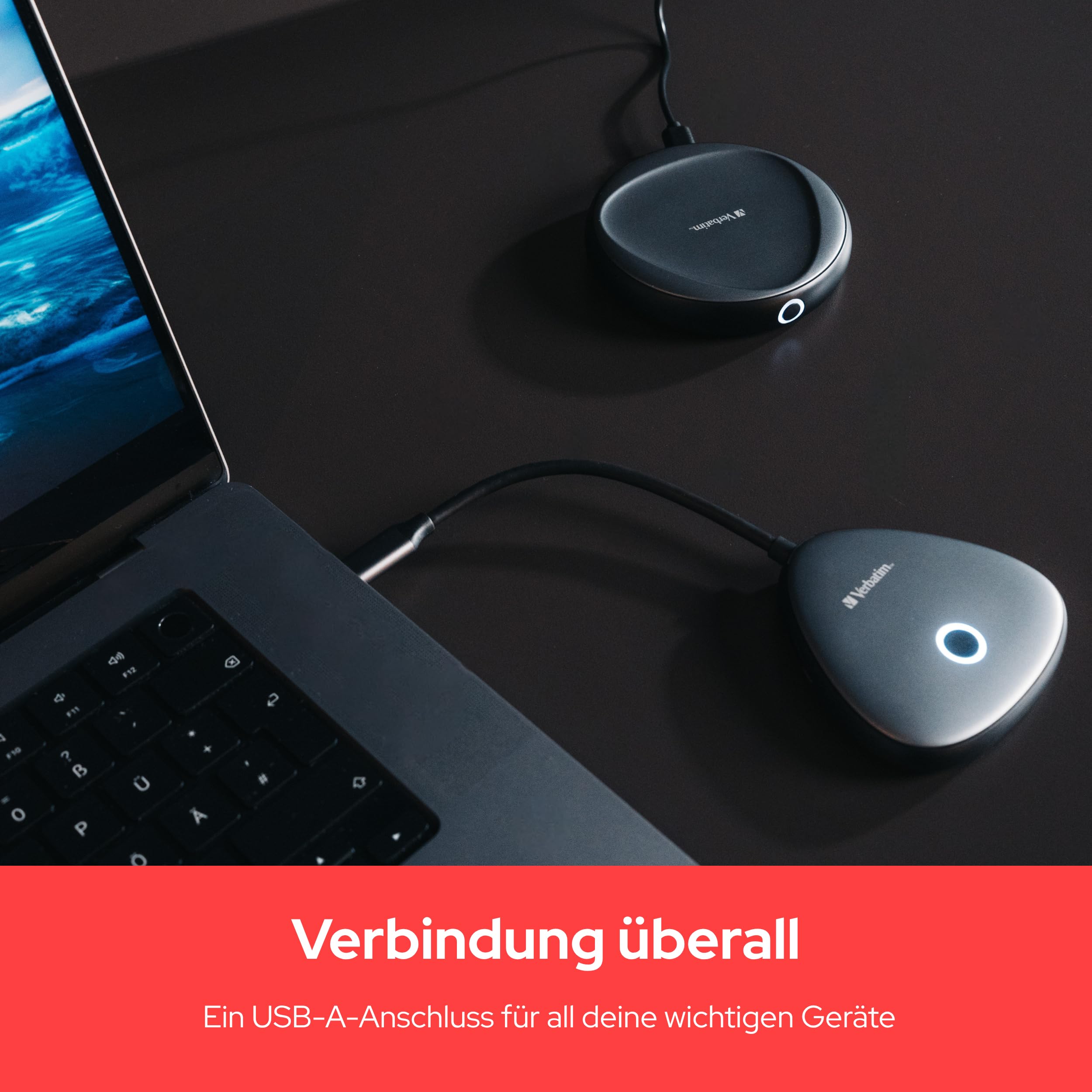 Verbatim Share My Screen 4K HDMI Wireless Transmitter und Receiver für Streaming, Video/Audio Übertragung, kabelloser HDMI Extender für Laptop, PC, Smartphone zu TV, Monitor, Beamer