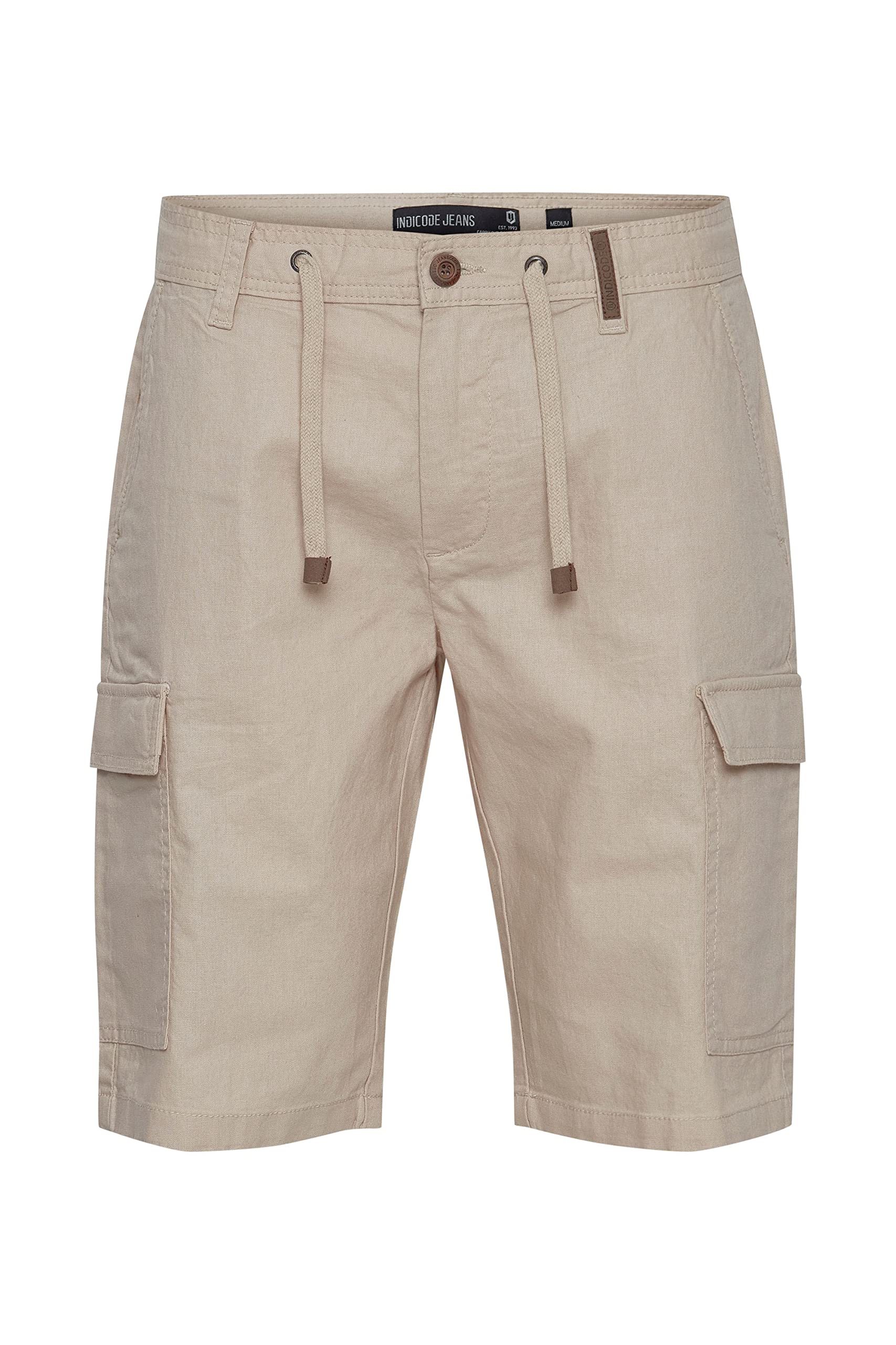 Indicode IDMosato Herren Shorts Leinen-Shorts Cargo-Shorts