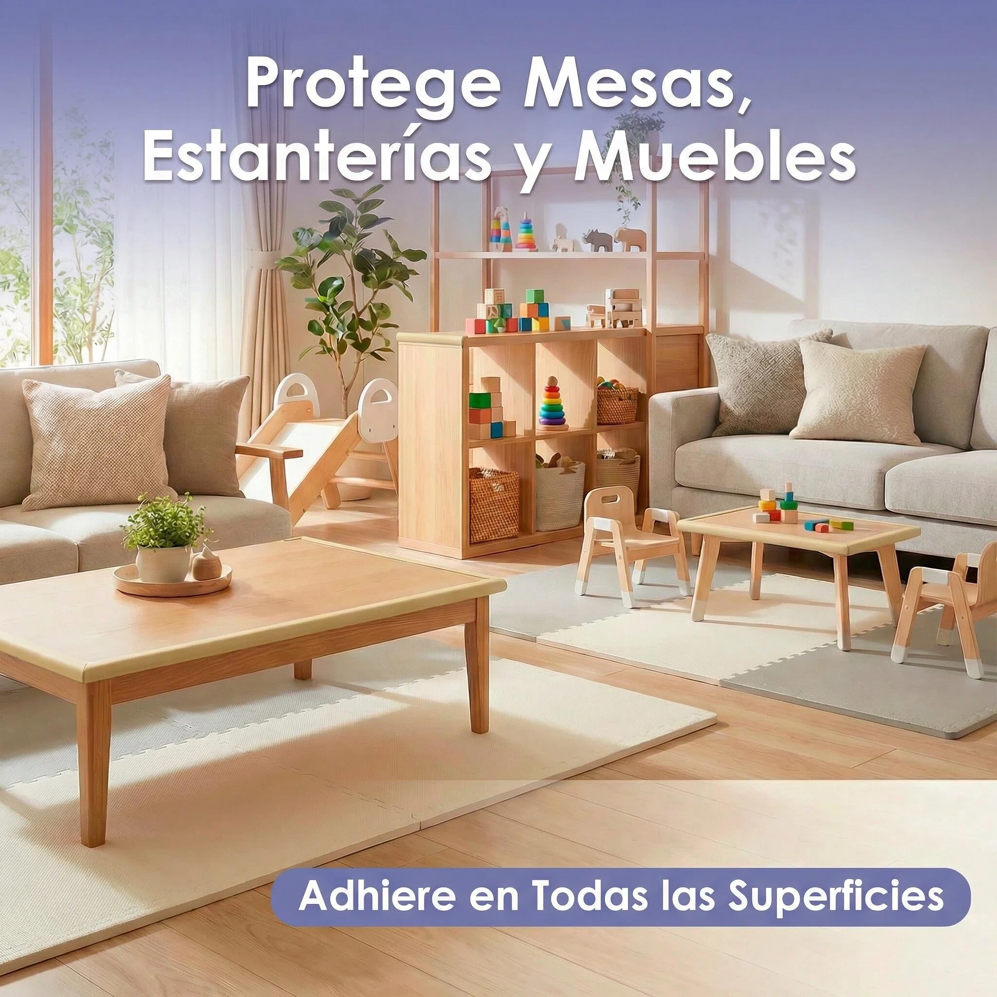 Protector de Bordes Bebé 2 Metros – Protector Bordes Mesa y Muebles con Espuma Antigolpes – Protector Esquinas Bebé con Adhesivo Fuerte – Seguridad Infantil para Mesas, Estanterías y Camas (Beige) — view 6