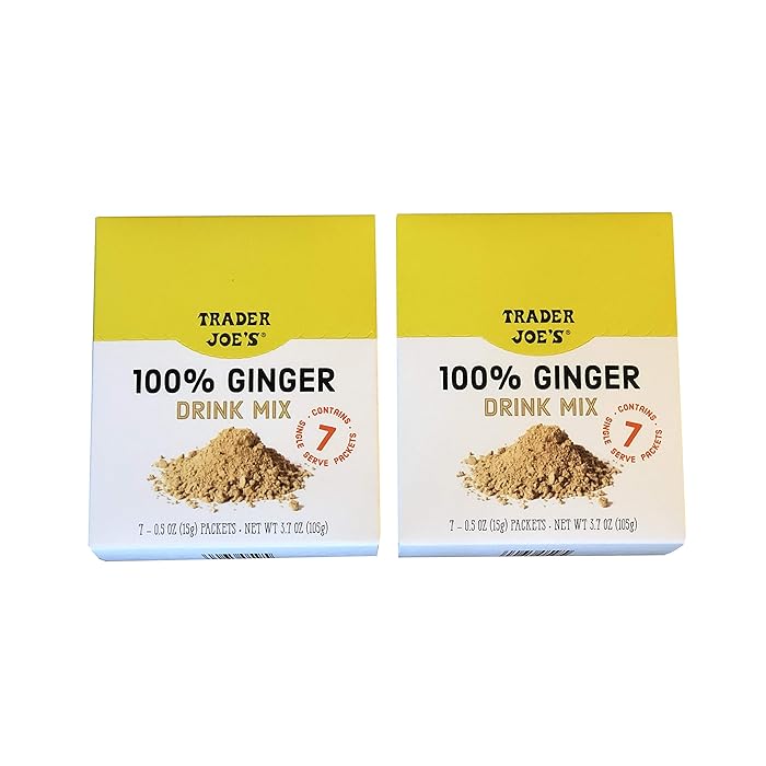 Buy Trader Joe's 100 Natural Ginger Drink Mix 14 0.5oz (15g) Packets