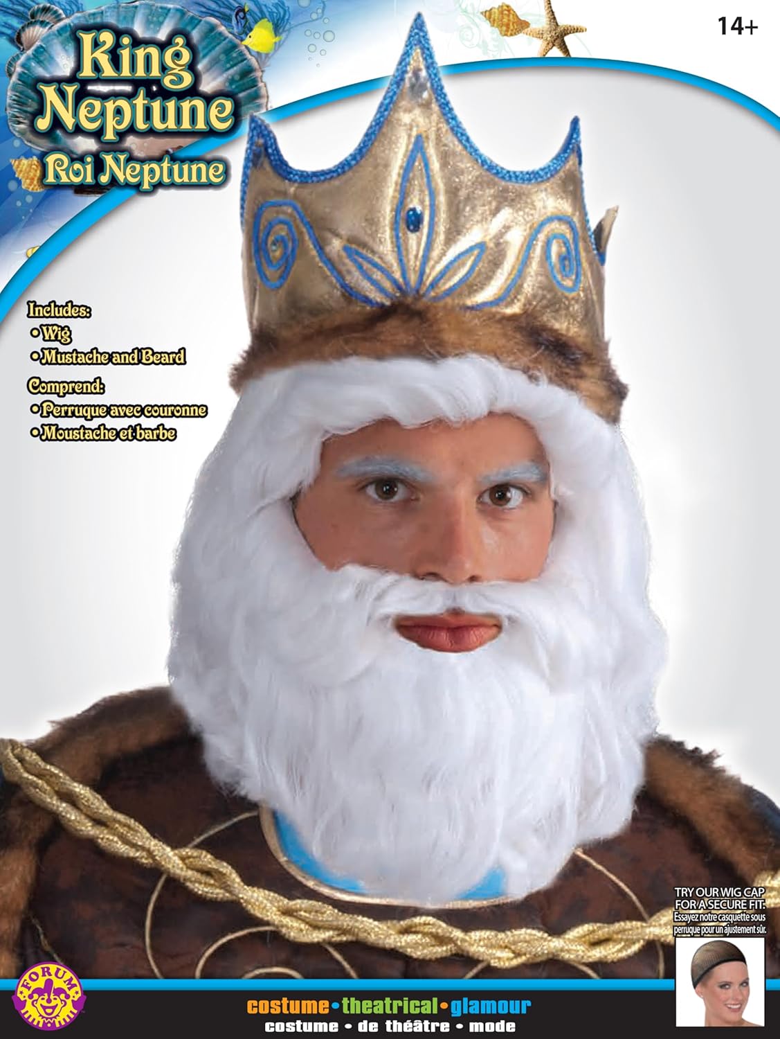 Forum Novelties Men's King Neptune Wig