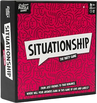 Professor PUZZLE Situationship Hilarious Party Game | Answer Questions of Love, Labels & Ridiculous Scenarios | For Friends, Couples & Almost-Couples | Fun Adult Group Game | Ages 16+