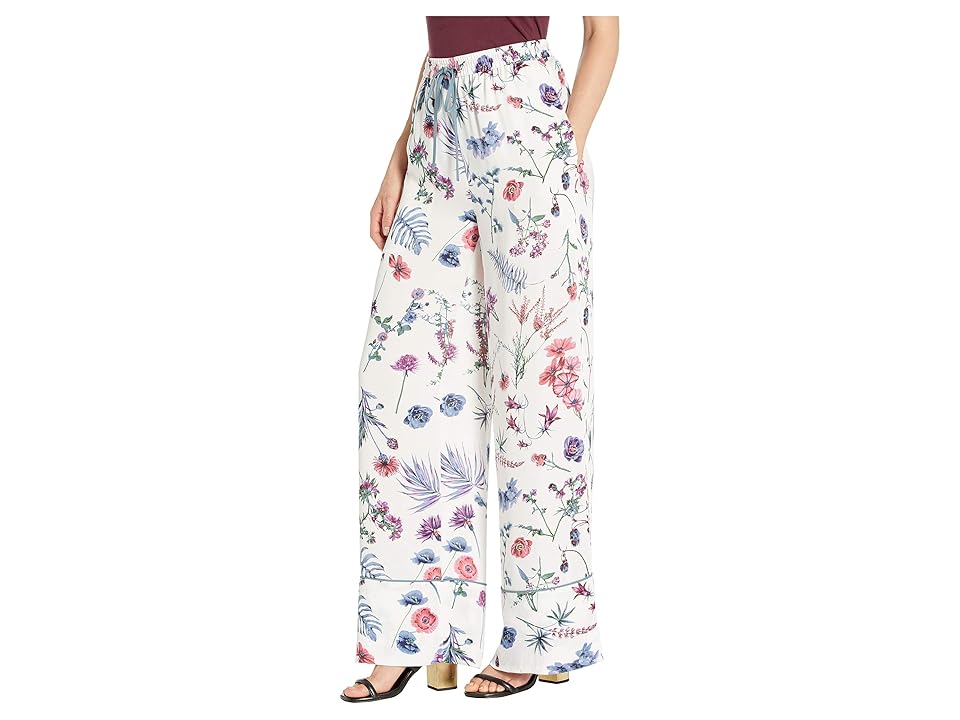 

BCBGMAXAZRIA Woven Long Pants (White Multi) Women's Casual Pants