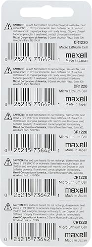 Miniatura 2 de Baterías botón de litio para relojes CR12203V de Maxell Paquete de 5