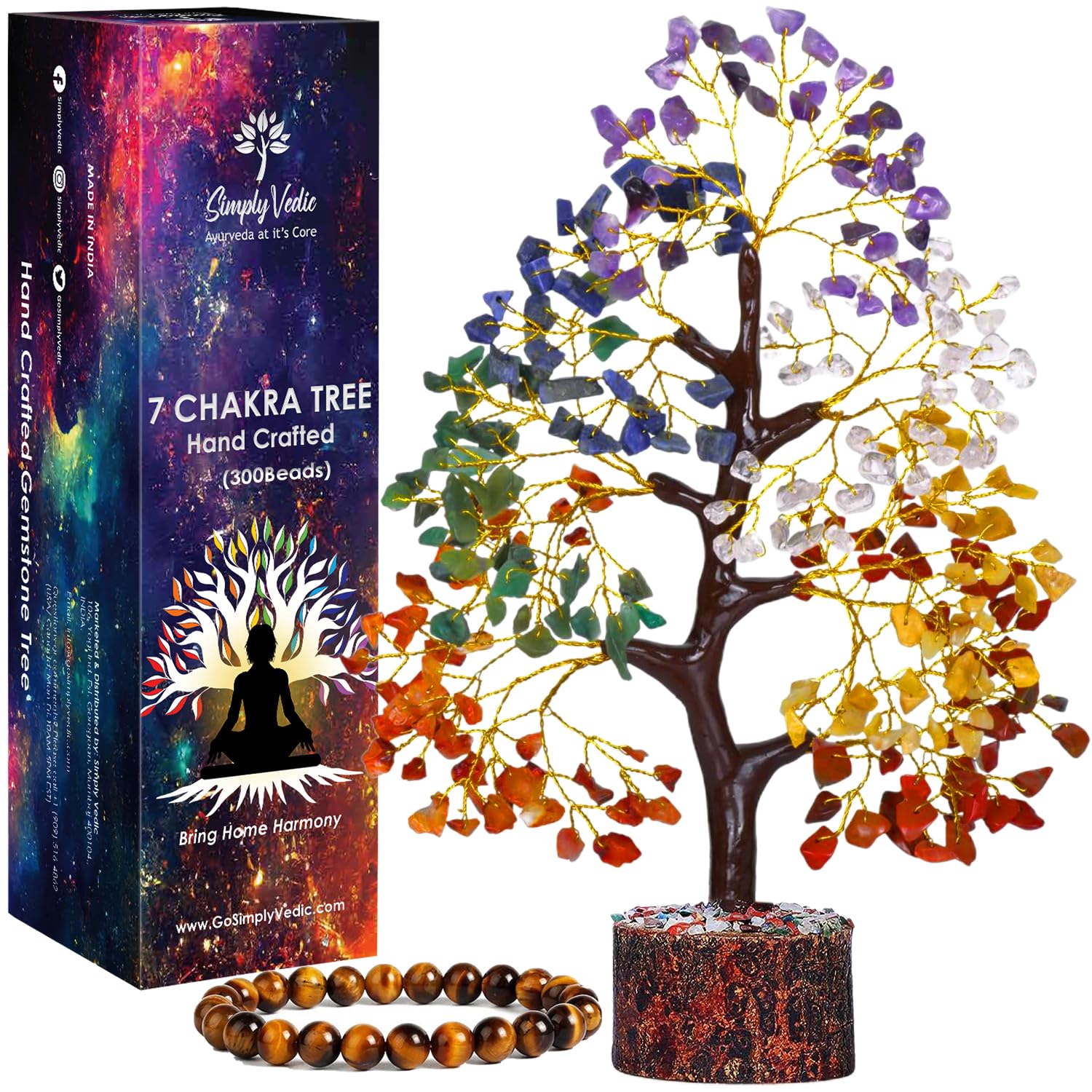 See full amazon price history chart for Simply Vedic Combo of 7 Chakra Crystal Tree of Life and Tiger Eye Bracelet| for Positive Energy, Good Luck Natural Healing Gemstones Spiritual Gift, Home Decor| Handmade by Traditional Artist Simply Vedic Combo of 7 Chakra Crystal Tree of Life and Tiger Eye Bracelet| for Positive Energy, Good Luck Natural Healing Gemstones Spiritual Gift, Home Decor| Handmade by Traditional Artist (B0D8L7SZTW) Amazon Price History, Amazon Price Tracker