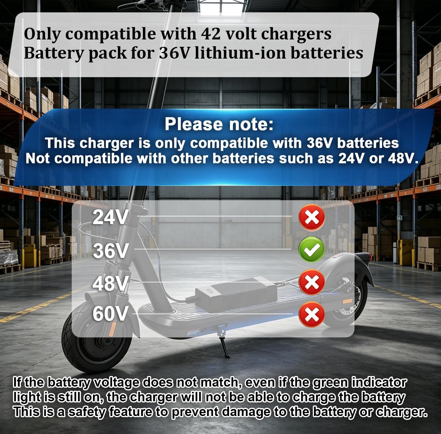 Chargeur de Trotinette Électrique 42V 2A (avec 6 Connecteurs), Compatible avec Hoverboard,Ninebot,Xiaomi, Vélo électrique, Adaptateur d'alimentation pour Batterie Lithium 36V