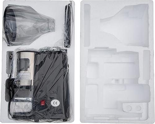 Miniatura 8 de Molinillo de café eléctrico, molinillo de rebabas plano de 2.520in (blanco)