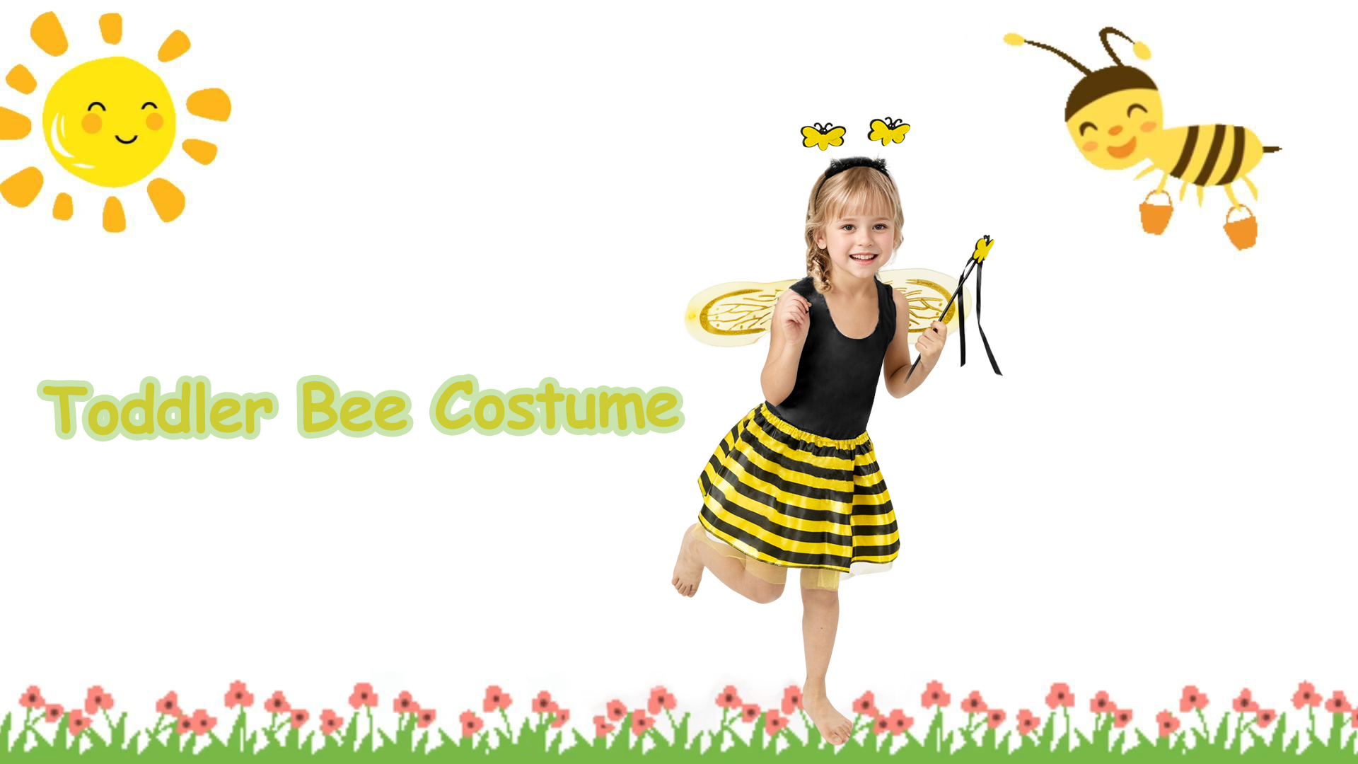 Disfraz de abeja para niñas pequeñas miniatura 6