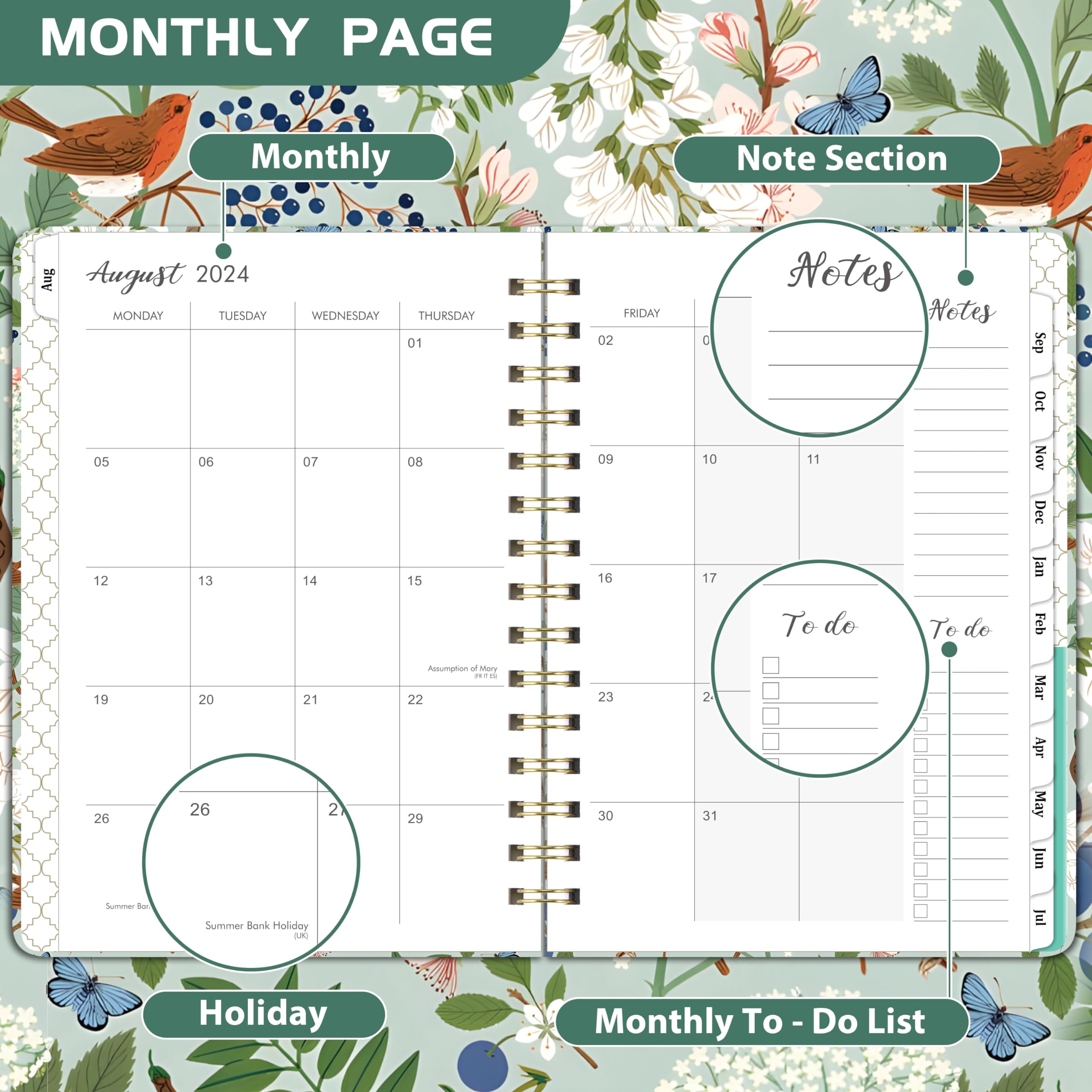 Academic Diary 2024-2025 – A5 Diary 2024-2025 Week to View, August 2024 ...