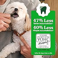 Vista 5 de Golosinas naturales recomendadas por veterinarios Greenies para la salud dental de perros tamaño TEENIE, sabor original, paquete de 27 onzas, 96