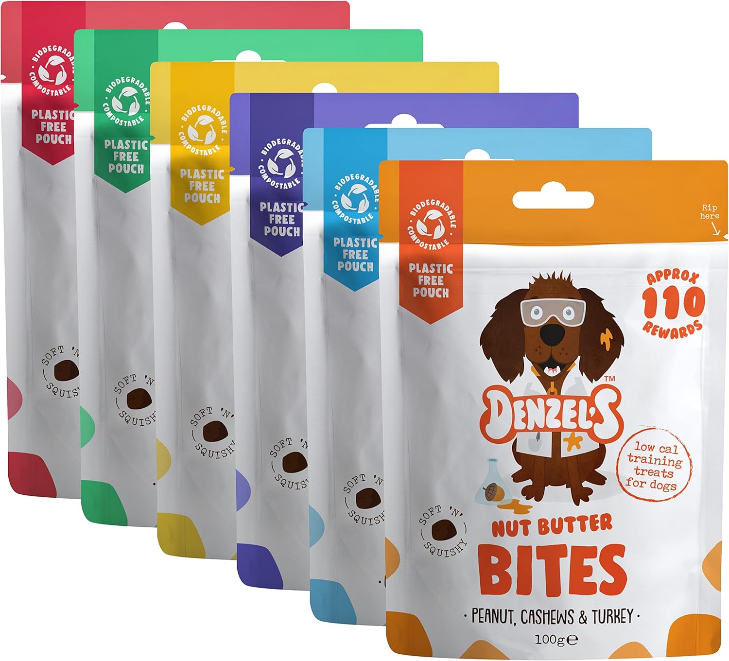 Denzel's Bites, Natural Dog Treats Soft Baked Dog Training Treats