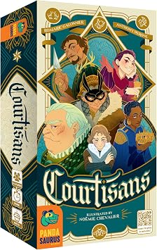 Courtisans Card Game - Navigate Intrigue and Influence at The Queens Banquet! Strategy Game, Fun Family Game for Kids & Adults, Ages 8+, 2-5 Players, 20-30 Min Playtime, Made by Pandasaurus Games