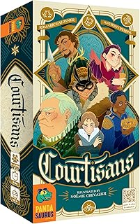 Pandasaurus Games Courtisans Card Game - Navigate Intrigue and Influence at The Queen's Banquet! Strategy Game, Fun Family Game for Kids & Adults, Ages 8+, 2-5 Players, 20-30 Min Playtime, Made