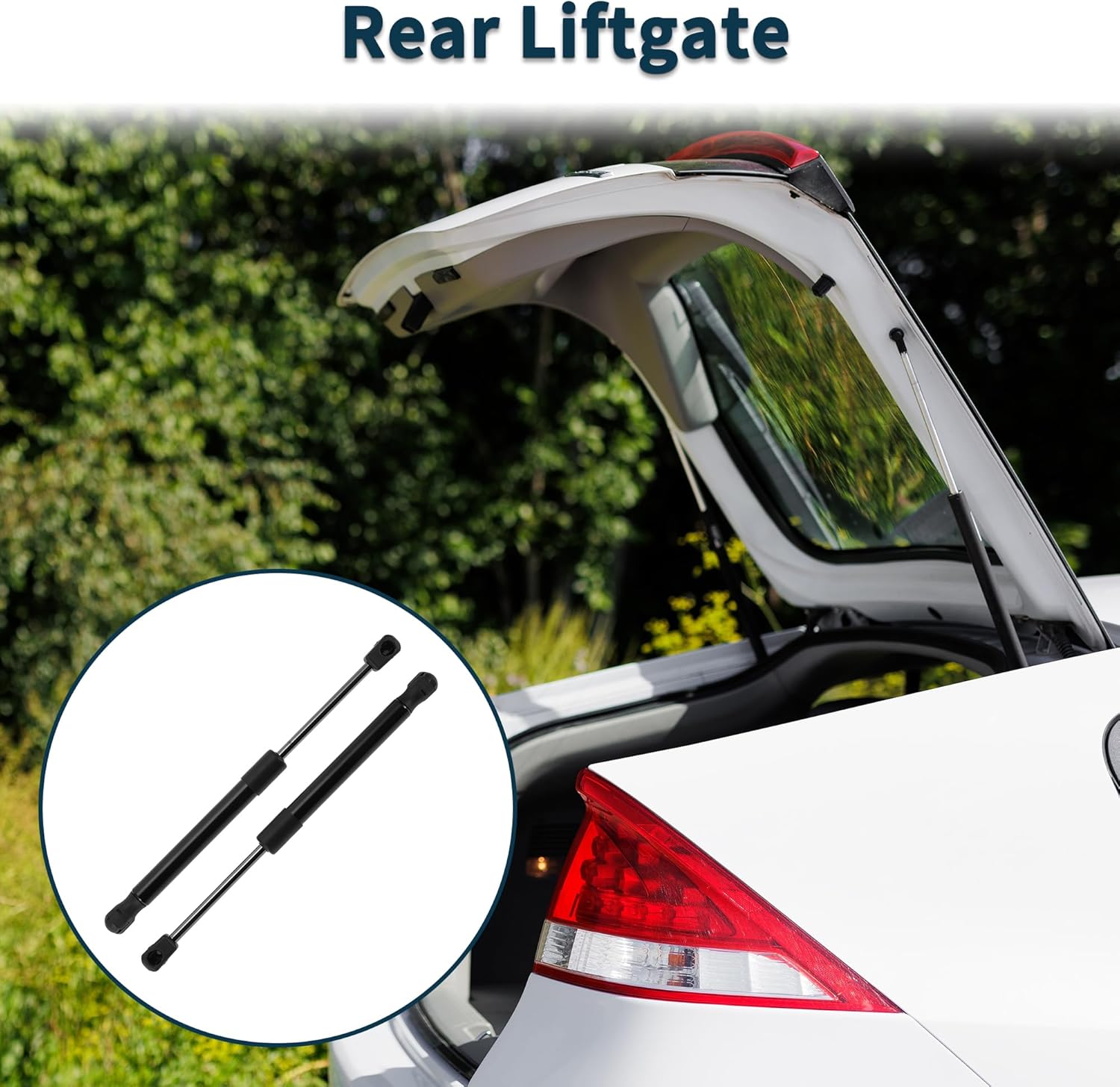 Rear Hatch Lift Supports Struts for Subaru Legacy 2010-2014 Sedan No.57522AJ02A Gas Spring Black 2 Pcs
