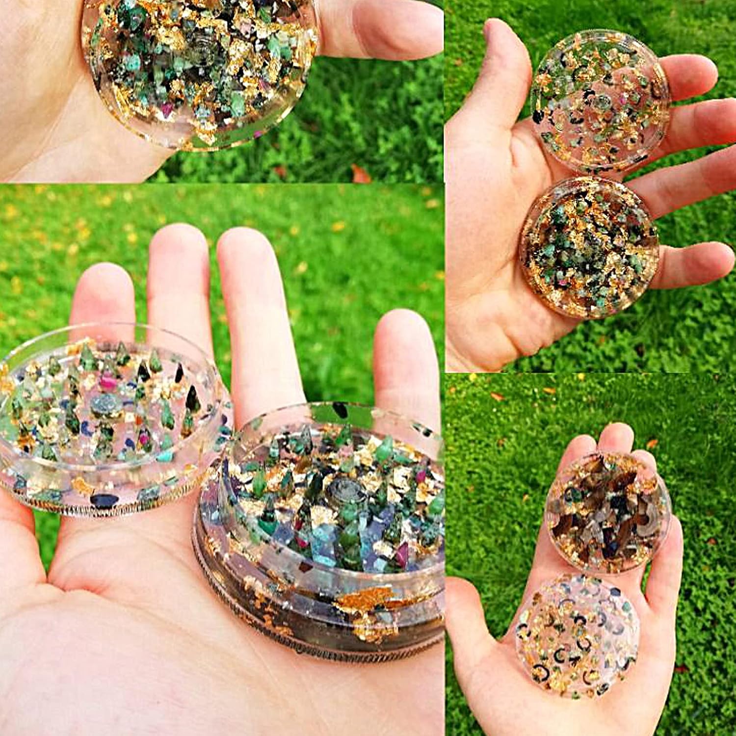 Grinder Resin Molds, 3 Pcs Jar Mold with Lid and Tray Mold Grinder Silicone Resin Mold Set Pressure Pot Resin Kit with Molds for Resin Casting Herb Crusher Spice Grind,DIY Resin Craft