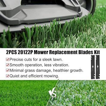 2PCS 20122P Mower Blades for Toro TimeMaster 30 116-6358-03 | 116-6358-03 Lawn Mower Blades Fit for Toro 21199 21199HD 21220 21491T 22215 21491 22225 21810 21811 30in Lawn Mower